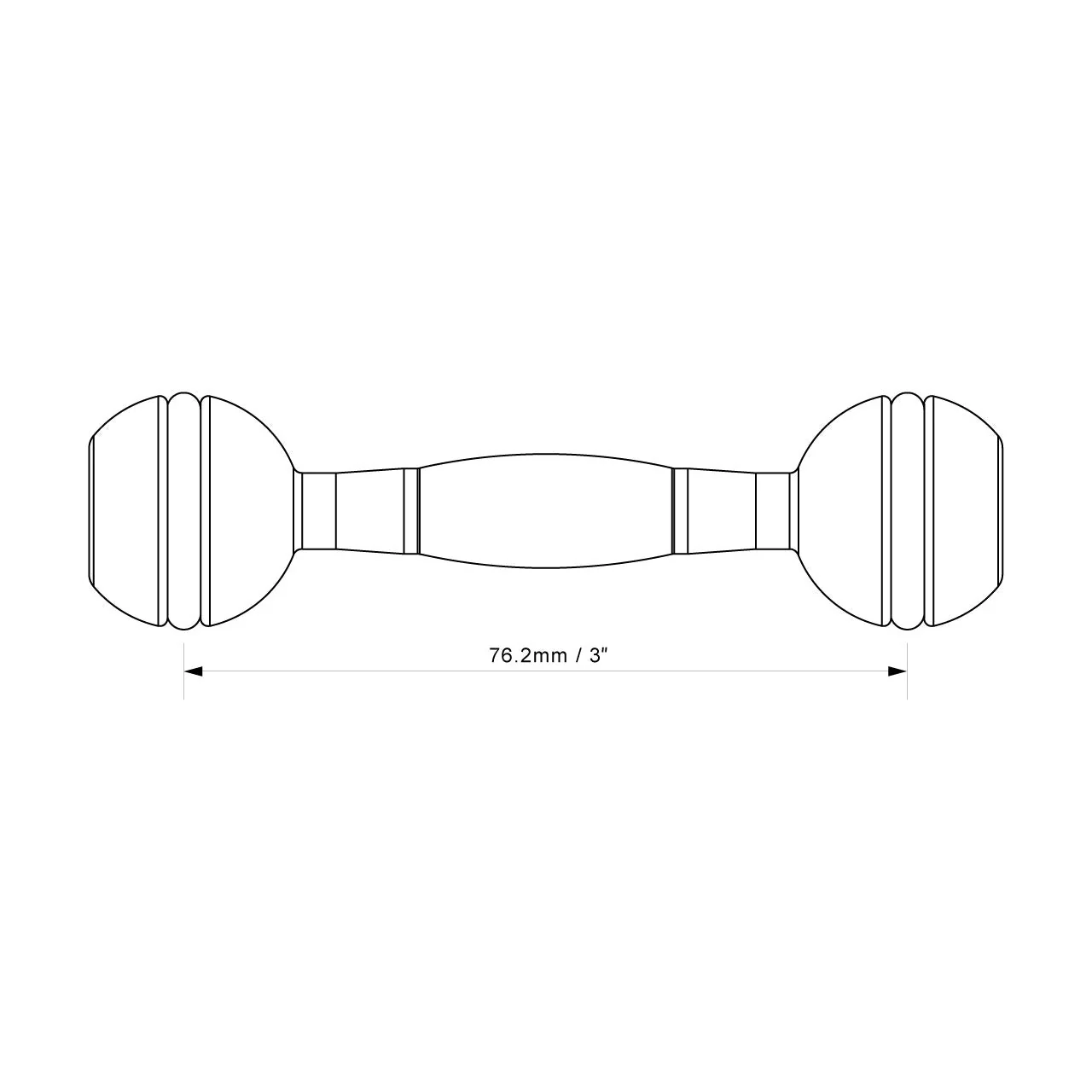 AOI AM1A-BB-3-BLK Ball Arm 3" - Image 3
