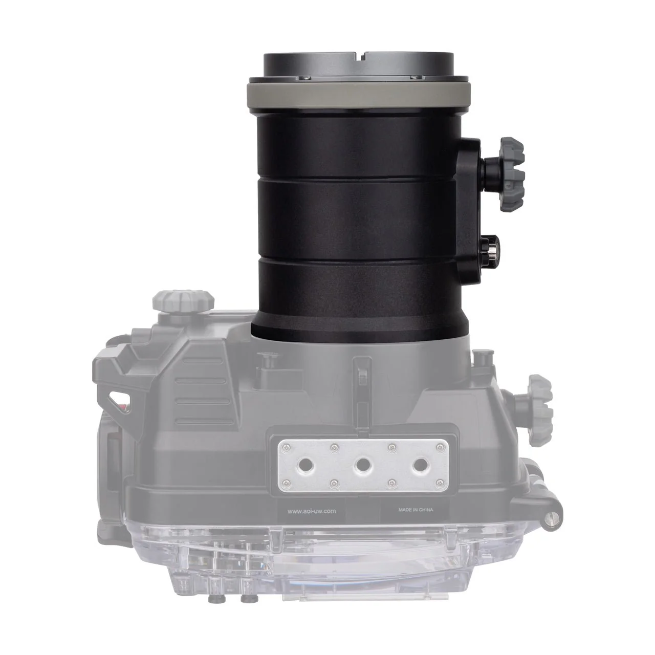 AOI FLP-09 Flat Port for Olympus PEN Mount Housing (For ED 90mm Macro Lens) - Image 5