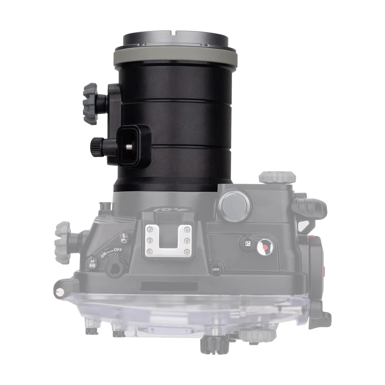AOI FLP-09 Flat Port for Olympus PEN Mount Housing (For ED 90mm Macro Lens) - Image 6
