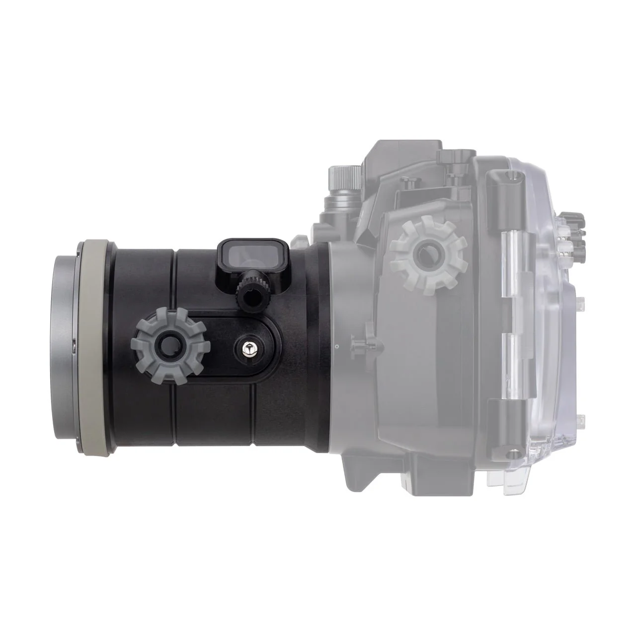 AOI FLP-09 Flat Port for Olympus PEN Mount Housing (For ED 90mm Macro Lens) - Image 8