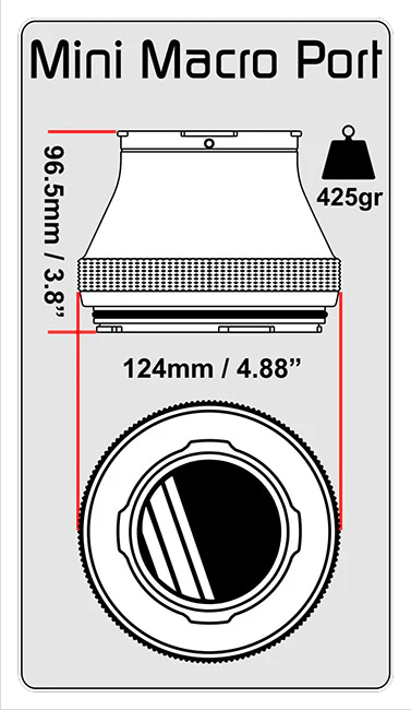 Aquatica 18432 Macro Port inc. front port cover - Image 3