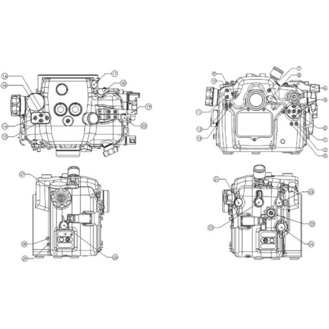 Aquatica 20098 Nikon Z8 Housing with Vacuum Kit - Image 5