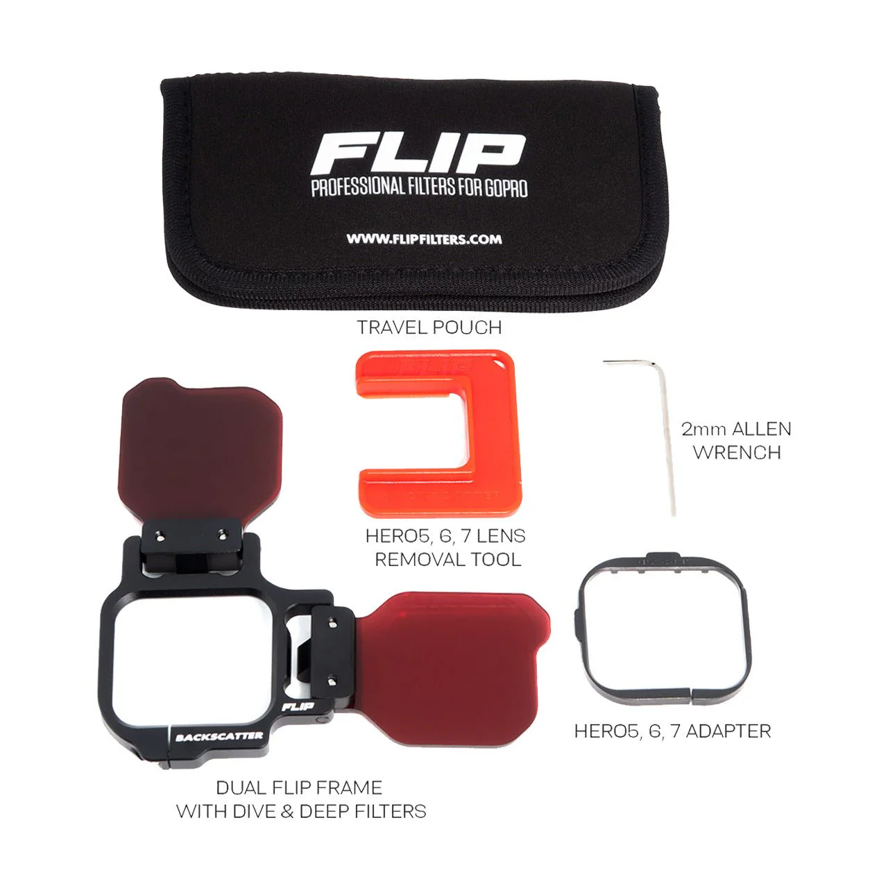 BACKSCATTER FLIP13 Two Filter Kit with DIVE & DEEP Filters for GoPro HERO Cameras - Image 5