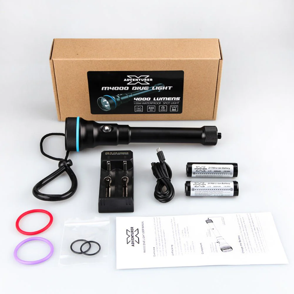 X-Adventurer M4000 LED Dive Torch - Image 4