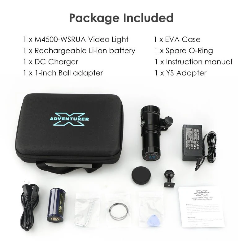 X-Adventurer M4500-WSRUA Smart Focus / Video Light - Image 4