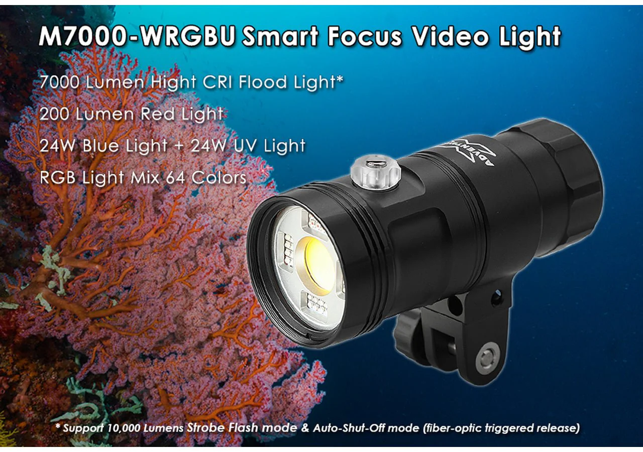 X-Adventurer M7000-WRGBU Smart Focus Video Light & Strobe - Image 9