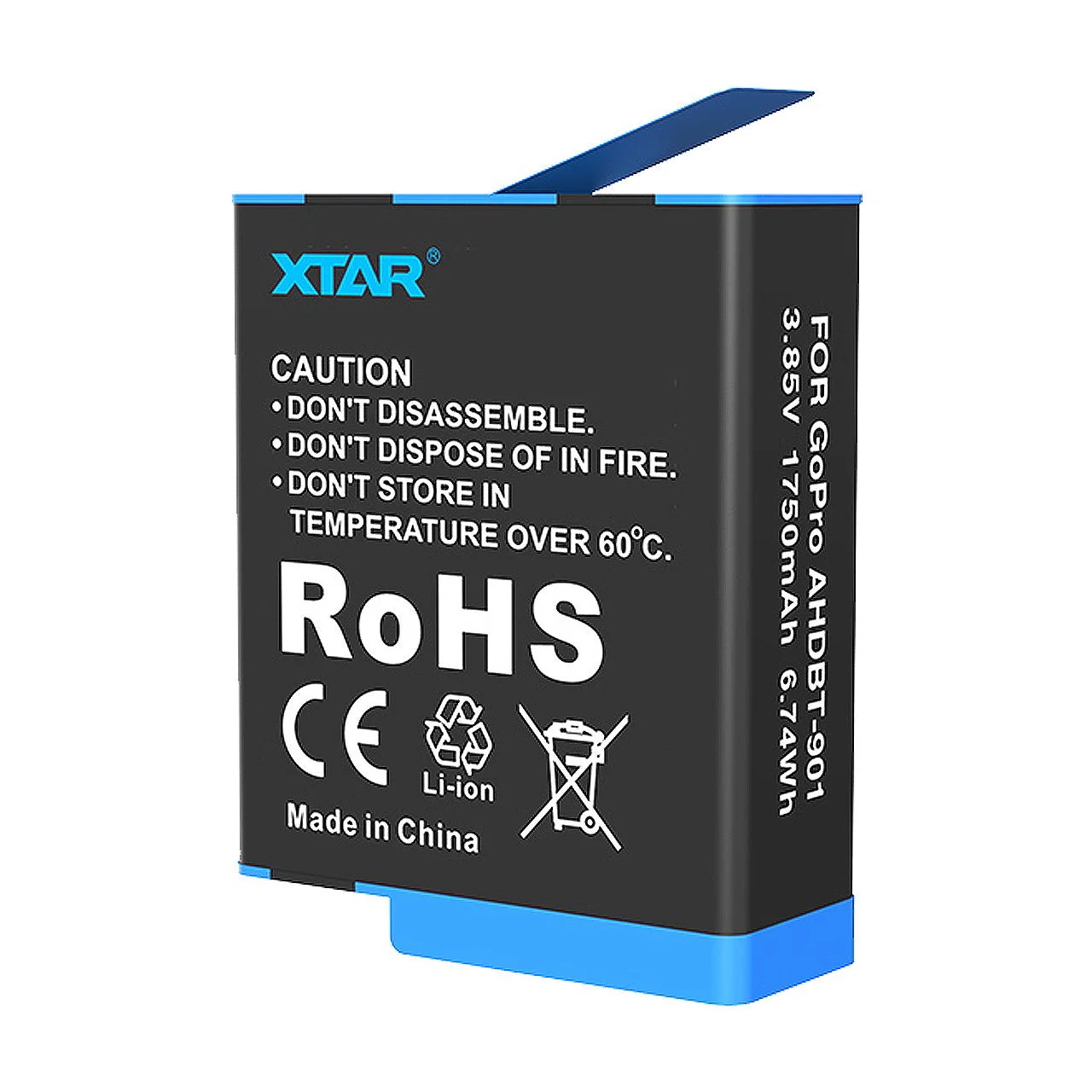 XTAR GoPro Hero9/10 Li-ion Battery - Image 4