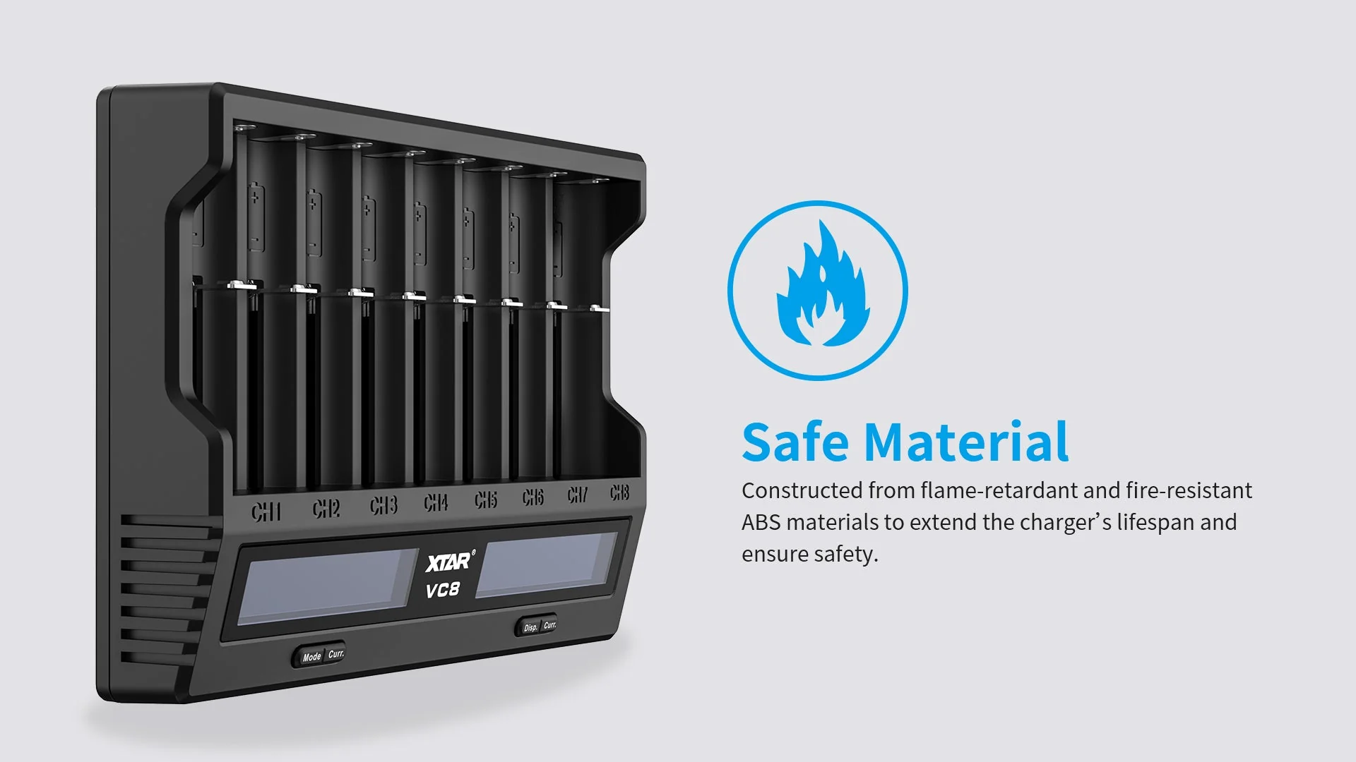 XTAR VC8 Fast Battery Charger for 8 x Li-ion Batteries - Image 12